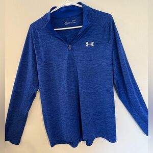 Under Armour Men’s Royal Blue Half-Zip Top Size Large